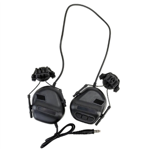 Headset Støyreduserende headset som ikke plukker, for hjelm Headset Radio PTT Adapter Mobiløretelefon(B
