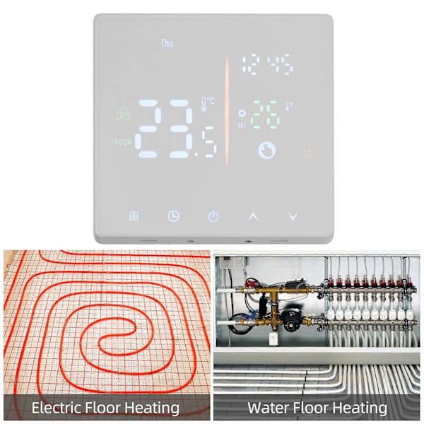 Smart Termostat til Hjemmet Ugentlig Programmerbar Digital Termostat Manuel/Automatisk Tilstand LCD-Display Temperaturregulator Digital Intelligent Termostat