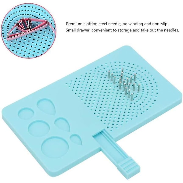 Quillingbrett, Rutenettguide Quillingbrett Papirviklingsskive Quillingmal for papirquillingstrimler