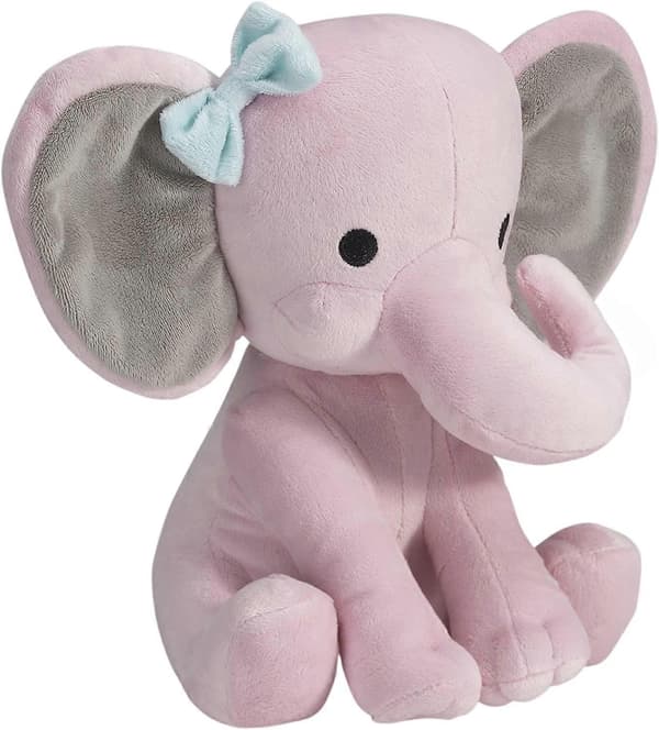 Rosa Elefant Plysch, Hazel, 1 (Förpackning med 1)