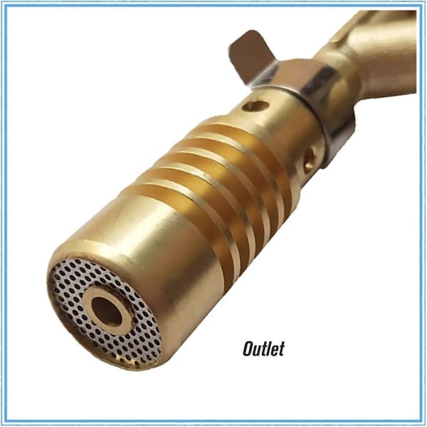 Gassloddebolt, Sunmostar, Messing/Kobber, 12 cm, Gullfarget