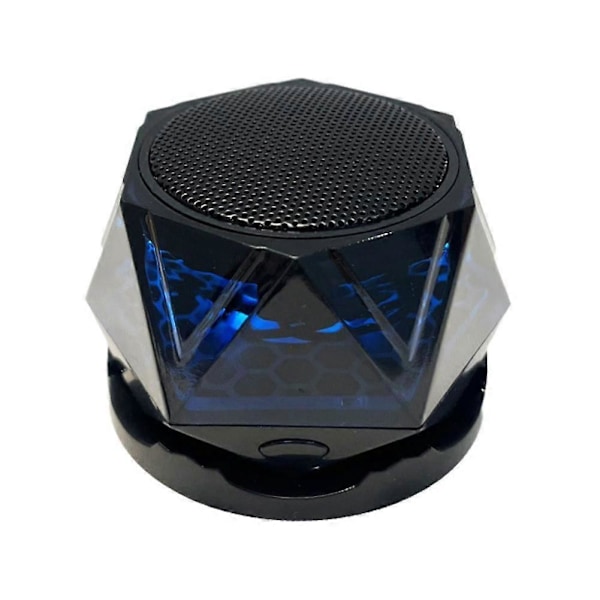 Magneettinen Bluetooth-kaiutin Mini Sound Box RGB-valaistusnäytös Puhelinpidike