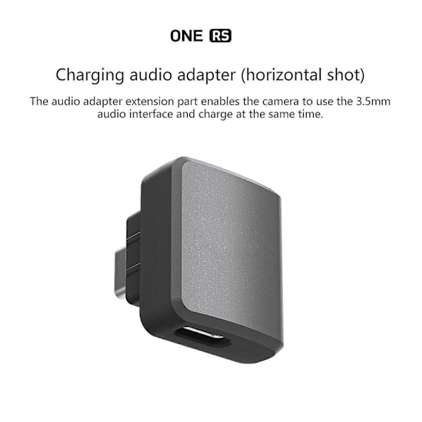 Til 360 ONE RS Mikrofone Adapter Horisontal Version Action Kamera Tilbehør