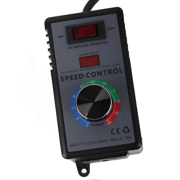 Motorhastighedsregulator Variabel Ventilatorhastighedsregulator med Overbelastningsbeskyttelse AC220-240V