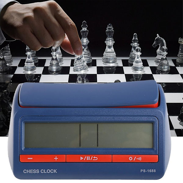 Schackklocka Multifunktionell Digital Schack Portabel Timer Brädspelstimer Basic