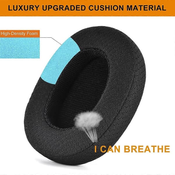 Mjuka öronkuddar i mesh för HD4.50BTNC headset öronkudde minnessvamp öronkudde