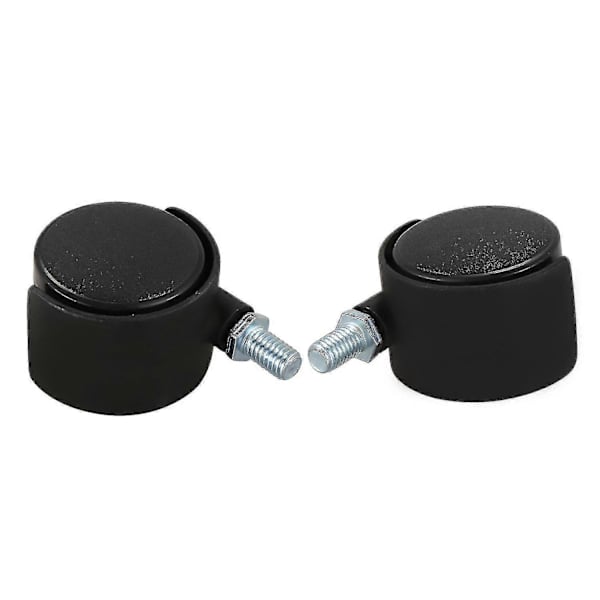 Plast Svingbart Hjul 8mm Skruefeste 1.5-tommers Dia Hjul 4 stk