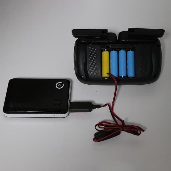 QC3.0 USB til 5V-12V AM4 AAA Batterieliminator kan erstatte 4-8 stk. AAA-batterier