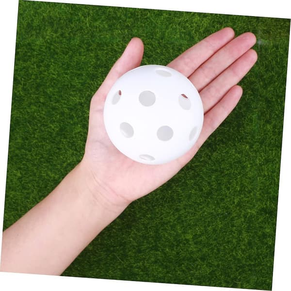 6 stk. Børne Golf Pickleball Tilbehør Golfbolde til Børn Træningshjælp Golf Tilbehør Hule Perforerede Golfbolde Bold Sæt Bold til Indendørs Pl