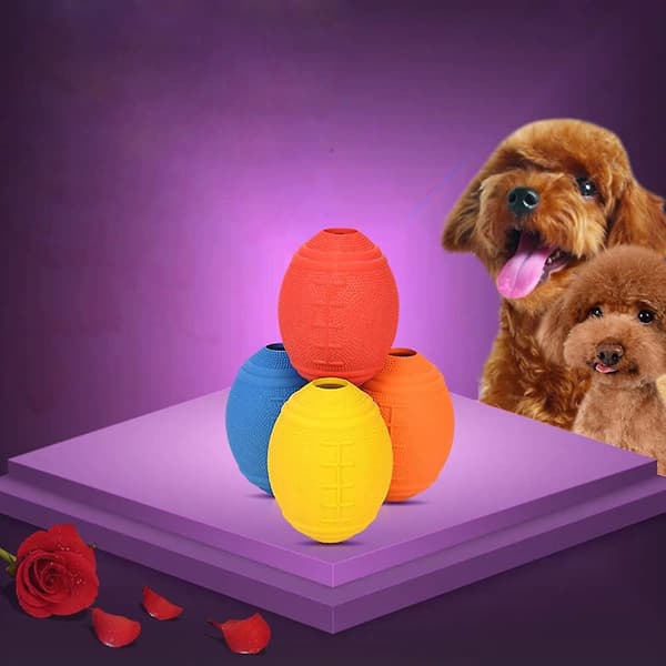 Kæledyrsgodbidsbold Foderdispenser Iq Godbidsdispenserende Bold Hunde Interaktivt Legetøj Gummi Tygelegetøj Langsom Foderautomat Til Katte Hunde