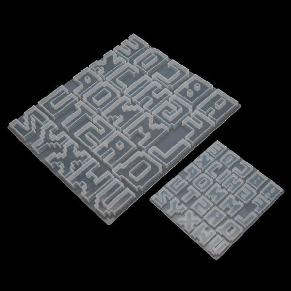 Silikoneform til DIY Nøglering Halskæde Charms Epoxy Resin Smykkefremstilling