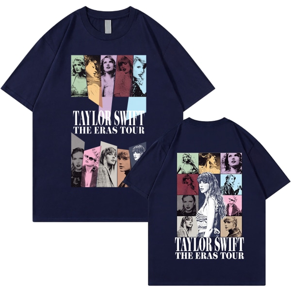 T-paidat miehille ja naisille Taylor Swift Fan T-paita Tryckt T-paita Skjorta villapaita Vuxen sarjan perifeerinen T-paita navy blue XXL
