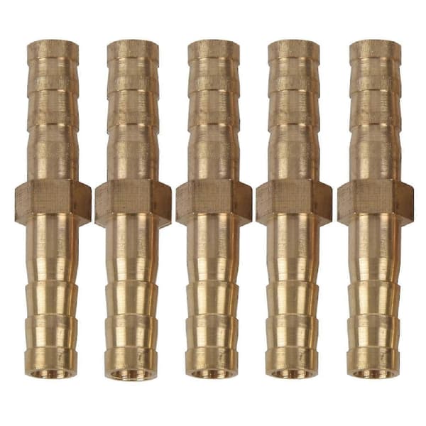 5st 6mm Innerdiameter Luft Gas Rak Slang Rör Anslutningskoppling