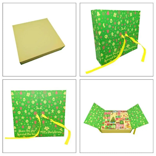 2023 jul adventskalenderlåda Gör det själv-papper presentförpackning Nedräkning 24 Tomt skåp Överraskning Navidad-presenter till bästa vänner