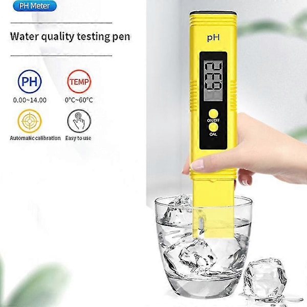Digitalt pH-meter Høj Præcision LCD Akvarium Vand Syre pH-tester Pool Analysator