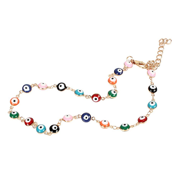 Devil's Eye Halsband/länkband Retro Boho Beach Creative Halsband/länkband Present Anklet