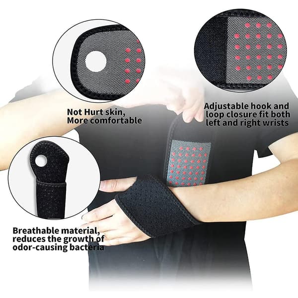 Håndledsstøtte Selvopvarmende Magnetisk Terapi Håndledsstøtte Hold Varmen Ved Tendinitis