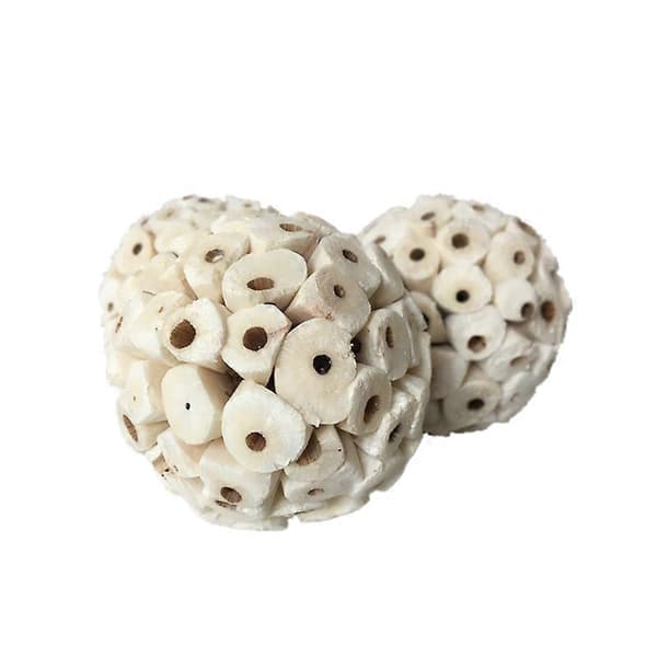 3-pack Hamster Tuggleksak Sola Foderbollar 6 cm Växtboll Mjuk Rivbar