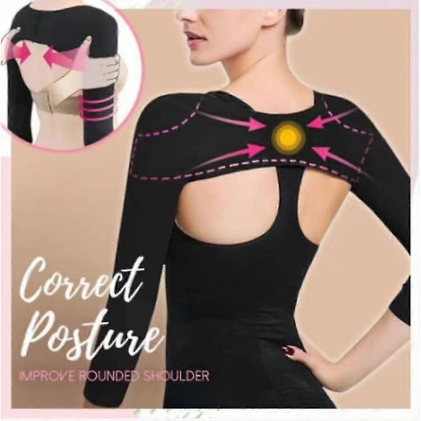 Overarmsformer Post-Kirurgisk Slankende Kompresjonsermer Holdningskorrigerende Topper Shapewear for Kvinner YX[