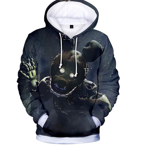 Barn Pojkar Flickor Fem nätter hos Freddy's Casual Hoodies Fnaf Huvtröja Sweatshirt Toppar Presenter style 5 M