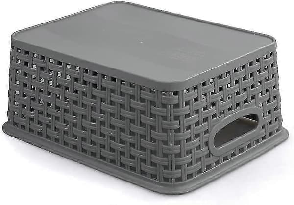 Plast Oppbevaringskurv, Grå 25,5 cm*19,3 cm*10,4 cm