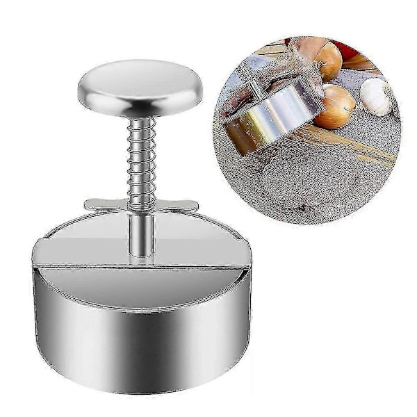 Homemiyn Burgeripuristin, Premium ruostumattomasta teräksestä valmistettu hampurilaispuristin, säädettävä hampurilaispihvimuotin