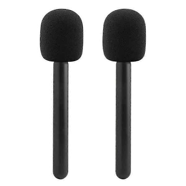 2-pak Interview Mikrofon Håndholdt Adapter til DJI Mic 1/2 til Rode Wireless Go/GoII/Relacart/Trådløs Sender