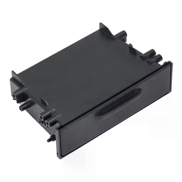1DIN Bilradio Opbevaringsboks Multi Anvendelse ABS Sort Indvendig Organizer Erstatning for Mitsubishi