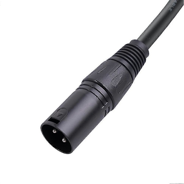 1 kpl XLR-mikrofonin jatkokaapeliadapteri, 90 asteen XLR-naaras suoraan XLR-uros 3-napainen mikki C