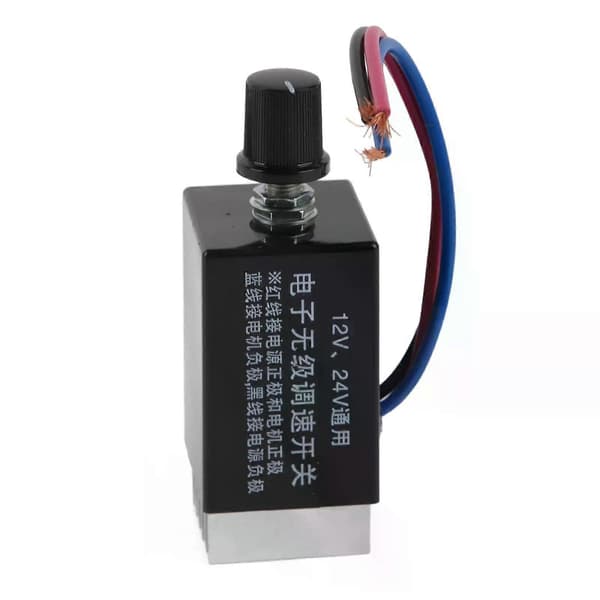 Universal DC 12V/24V Motorhastighetskontroller Bryter For Bil Lastebil Vifte Varmeapparat Kontroll