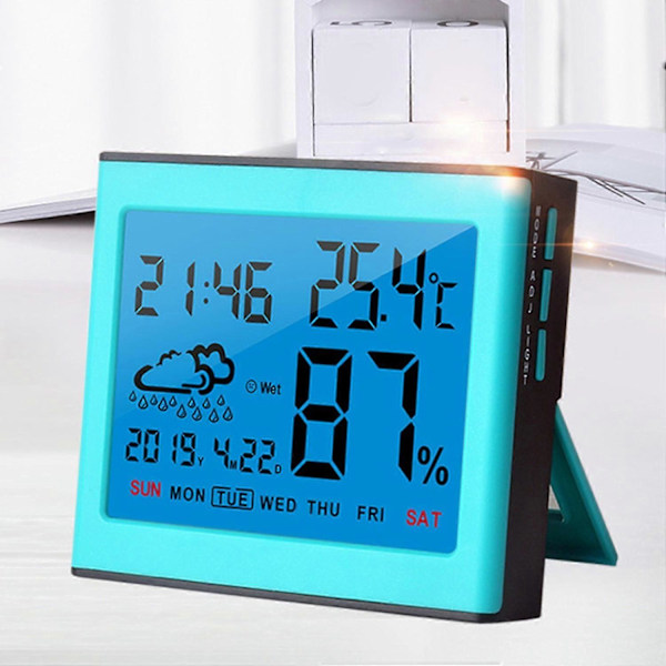 Termometer LCD Digital Skærm Tegneserie Komfortindikator ABS Elektronisk Termometer til Hjemmet-ZZY
