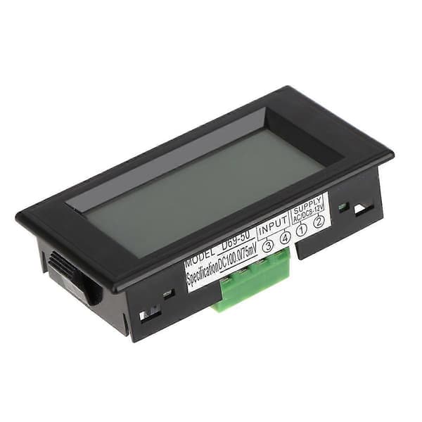 LCD DC 100A Digital Display LED Panel Amperemeter/ AMP Ampere Meter med 100A/75mV Shuntmotstånd