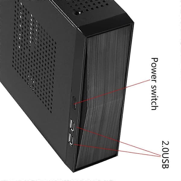 ITX Gaming Computer kabinet til FH05 Mini Desktop kabinet Hjemmebiograf HTPC Lille