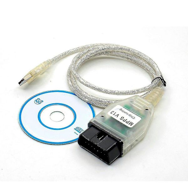 Smps Mpps K-can V13.02 V12 Flasher Chip Tuning Interface Obd-ii Ecu Programmer Remap Obd2 Professionelt Diagnostisk Kabel