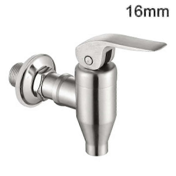Rustfri Stål Drikkevare Dispenser Hane Udskiftningshane, (16mm)
