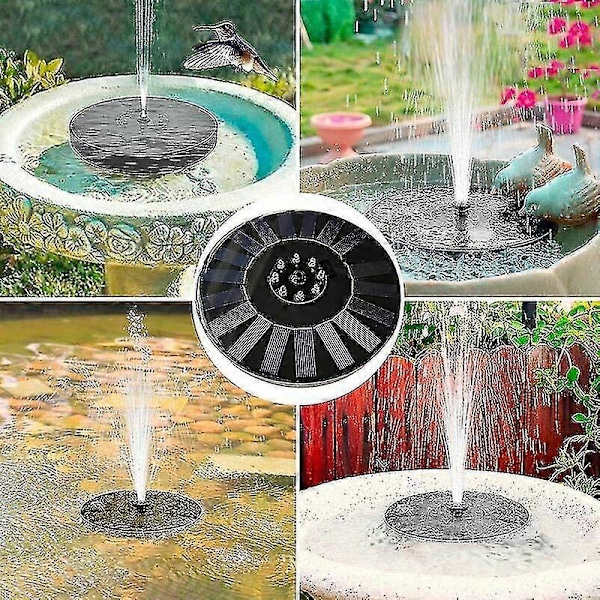 Mini Solfontän Vatten Damm Vattenfall Utomhus Fontän Flytande Solfontän Vattenträdgårdsdekor-ZZY