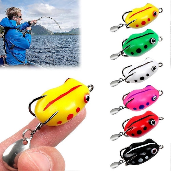 Fiskesluk Fiskeagn Mini Frosk Myk Agnfisketilbehør