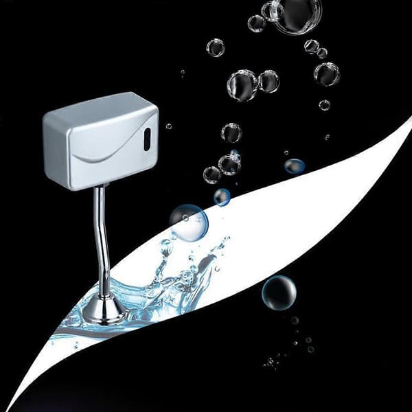 Baderom Toalett Automatisk Elektrisk Urinal Spyleventil Sensor Infrarød Berøringsfri