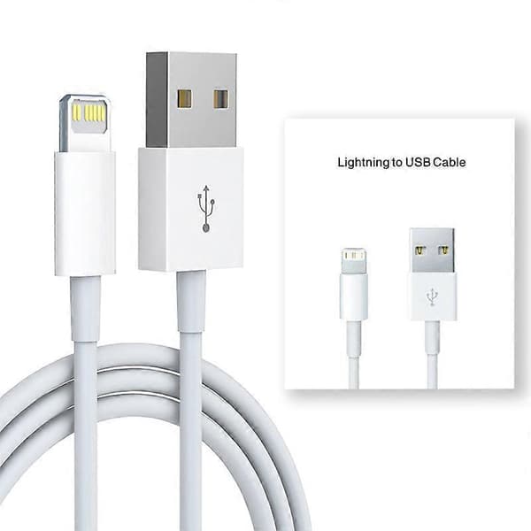 ZENGO 2-pak 2M iPhone opladerkabel [Apple MFi-certificeret] Lightning til USB-kabel, hurtig opladerkabel til iPhone 14 13 12 11 Pro Max