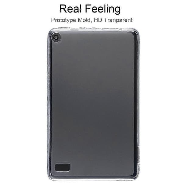0,75 mm støtsikkert, transparent TPU-deksel for Amazon Kindle Fire 7 (2019)
