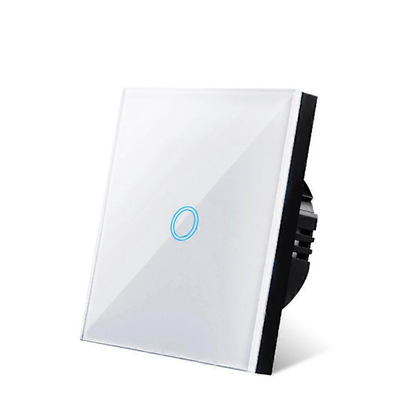 1/2/3 Gang Lys Touch Switch LED Panel Hærdet Glas Vægskærm Smart-Switch