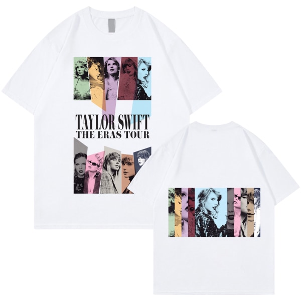 Taylor Swift Fan T-paita Tryckt T-paita Skjorta Pullover Vuxen Collection Taylor Swift T-paita Unisex white L