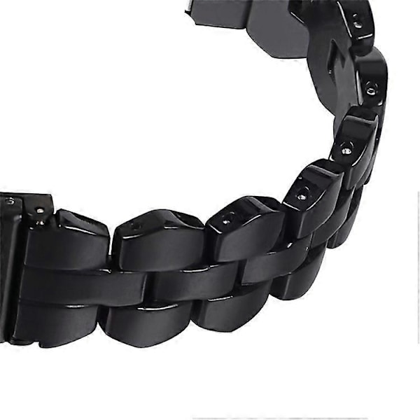 Yhteensopiva Samsung Galaxy Watch 5 Active 40mm / 44mm / Watch 5 Pro 45mm / Watch 42mm -kellon kanssa Hartsihihna 20mm Rannekoru Black
