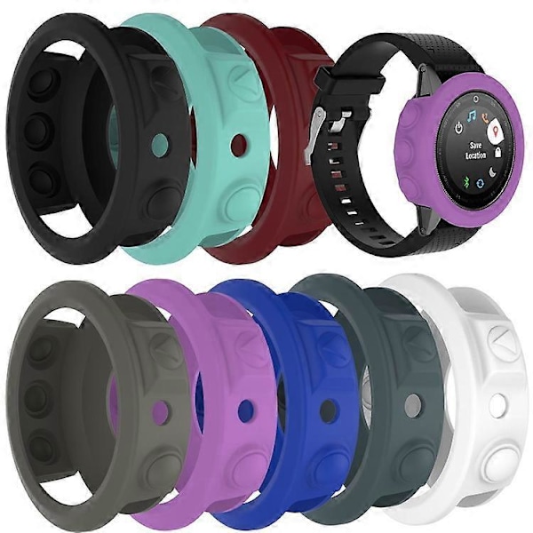 Silikon Mjuk Ram Skyddsfodral Kompatibelt För Garmin Fenix 5S/5S Plus Black