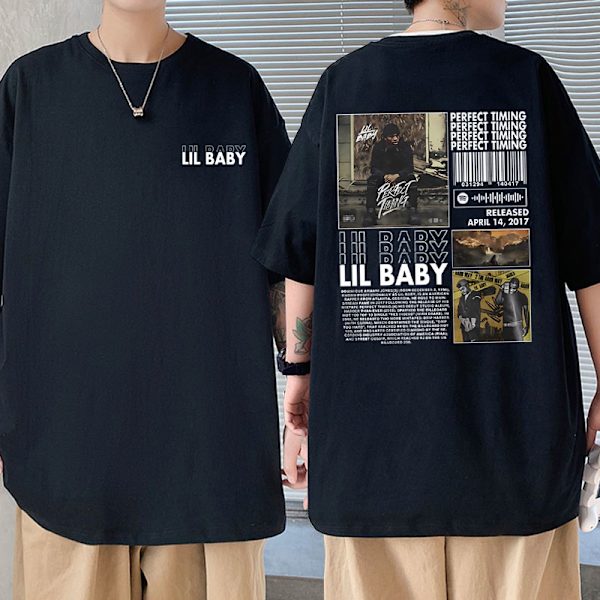 Hip Hop Oversized Tee Vanlig Retro Rapper Streetwear Sommar Herr Dam Kortärmad Tee Clear M
