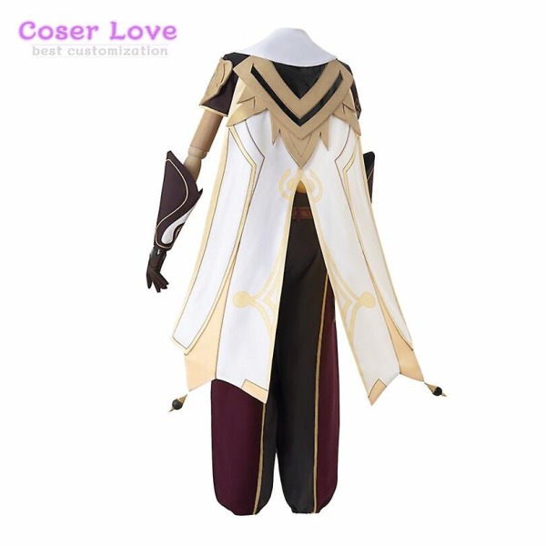 Spel Genshin Impact Aether Cosplay Kostymer Carnival Halloween Outfits L