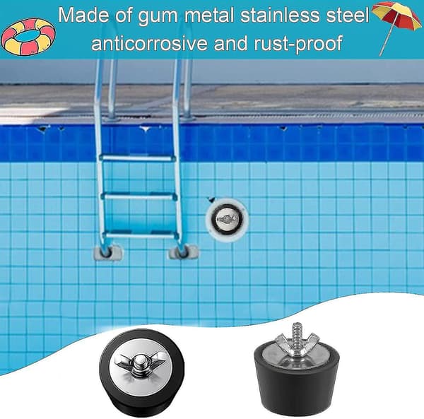 2 stk. Vinterpropper til poolindløbsdyser, 25 mm/32 mm/38 mm/51 mm/63 mm rustfri stål vinterpropper til pool - 25 mm TY