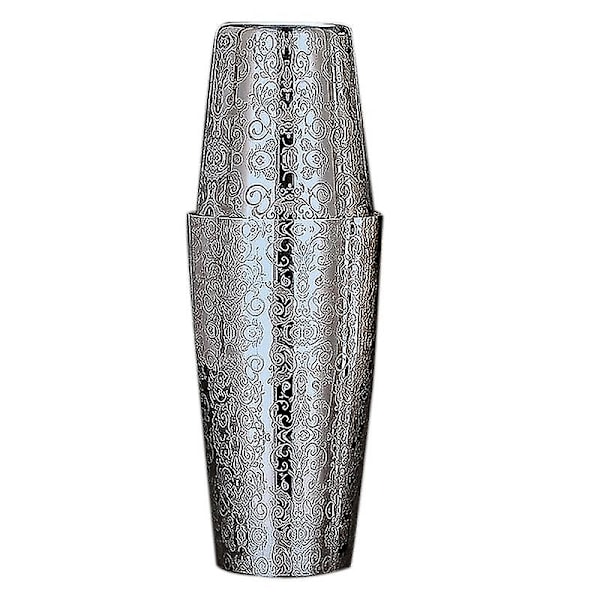 Boston Cocktail Shaker Gravering Martini Bar Cocktail Shaker Rustfrit Stål Flair Mixing Tin Sæt P