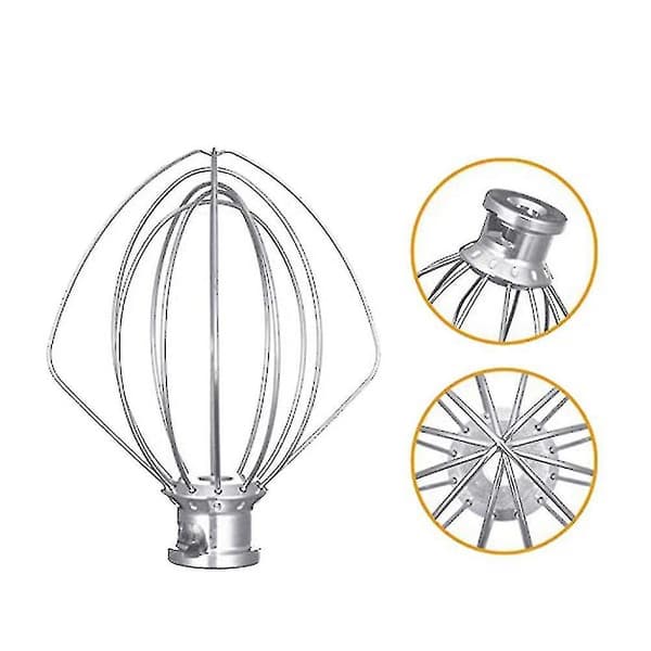 Rustfritt stål visp 5k452ww for Kitchenaid kjøkkenmaskin