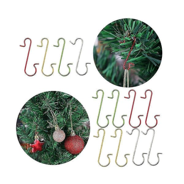 300 stk. kroge til julepynt, kroge til pynt, pyntkroge til juletræer, C-ZZY